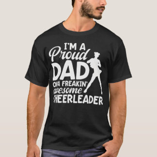 T-shirt JE SUIS Un Papa Fier D'une Pom-Pom Girl Incroyable