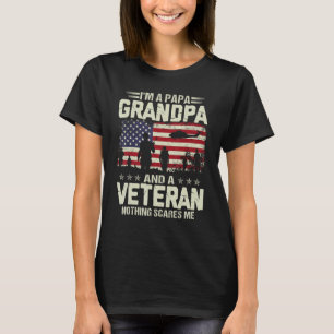 T-shirt Je suis Un Papa Grand-Père Et Vétéran Fête des Pèr