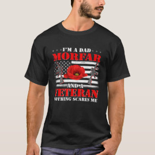 T-shirt Je suis un papa Morfar et un vétéran rien ne me fa