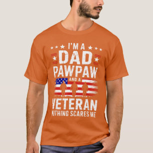 T-shirt Je suis un papa papy et un vétéran hommes grand-pè