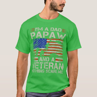 T-shirt Je suis un papa papy et vétéran drôle rétro papa p