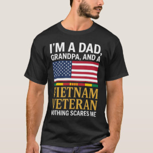 T-shirt Je suis un papa, un grand-père et un vétéran du Vi