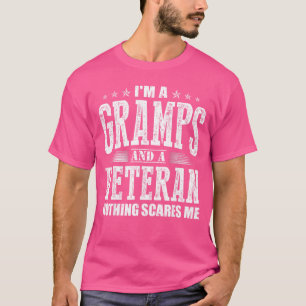 T-shirt Je suis un papy et un vétéran rien ne me fait peur