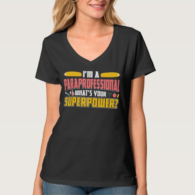 T-shirt Je suis un paraprofessionnel (Devant)