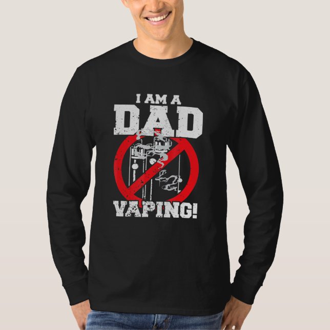 T-shirt Je Suis Un Père Contre Le Vapage Strict Parent Ant (Devant)