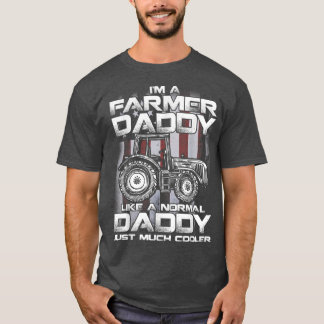 T-shirt Je suis un père fermier comme un papa normal C