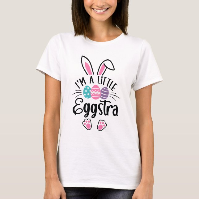 T-shirt Je Suis Un Petit Lapin Eggstra Tee (Devant)