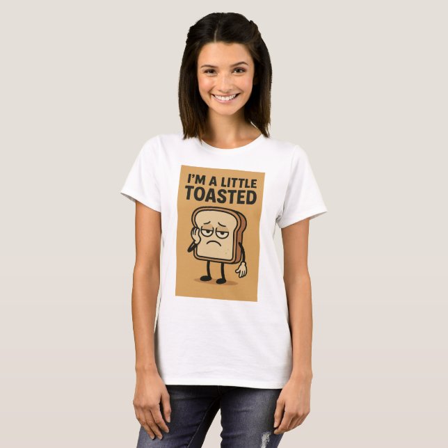 T-shirt Je suis un peu grillé (Devant entier)