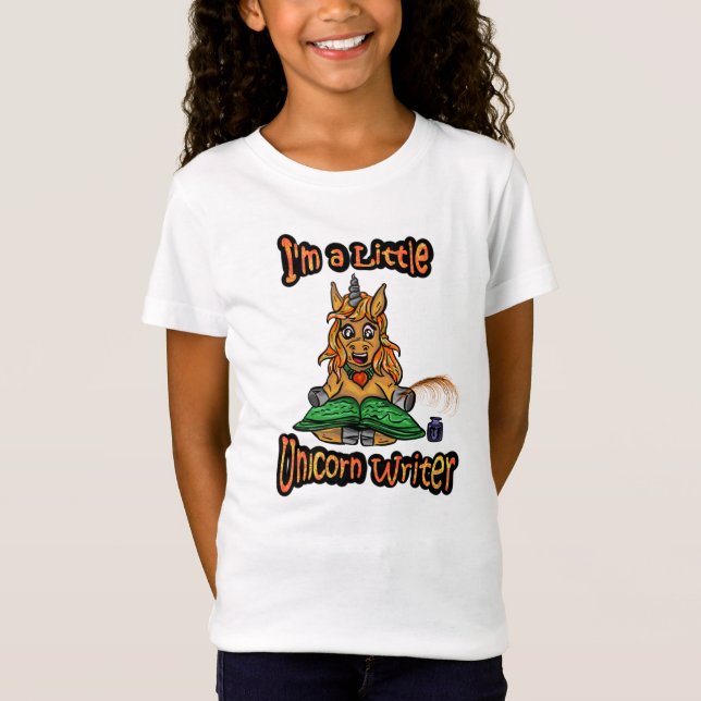 T-Shirt Je suis un peu - Unicorn Writer (Devant)