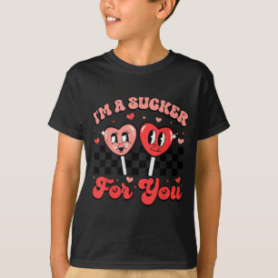 T-shirt Je suis un pigeon pour vous Cœur de bonbon Groovy