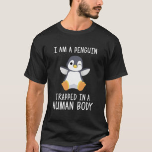T-shirt Je Suis Un Pingouin Piégé Dans Un Corps Humain - M