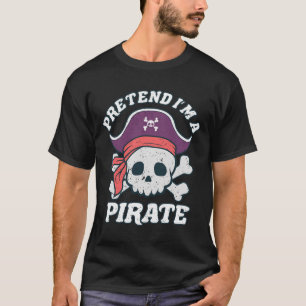 T-shirt Je suis un pirate drôle Citation d'Halloween dessi