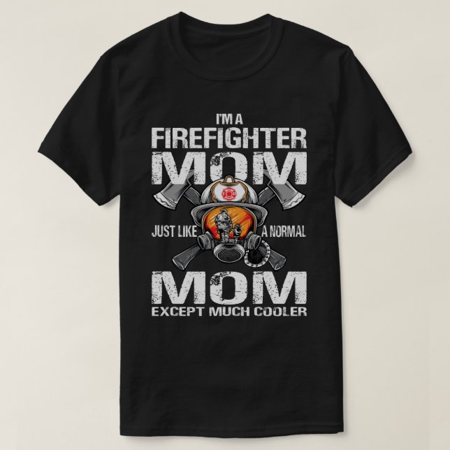 T-shirt Je suis un pompier MOM tout comme un ExCep MOM nor (Design devant)