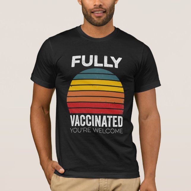 T-shirt Je suis un pro-vaccin contre la vaccination complè (Devant)