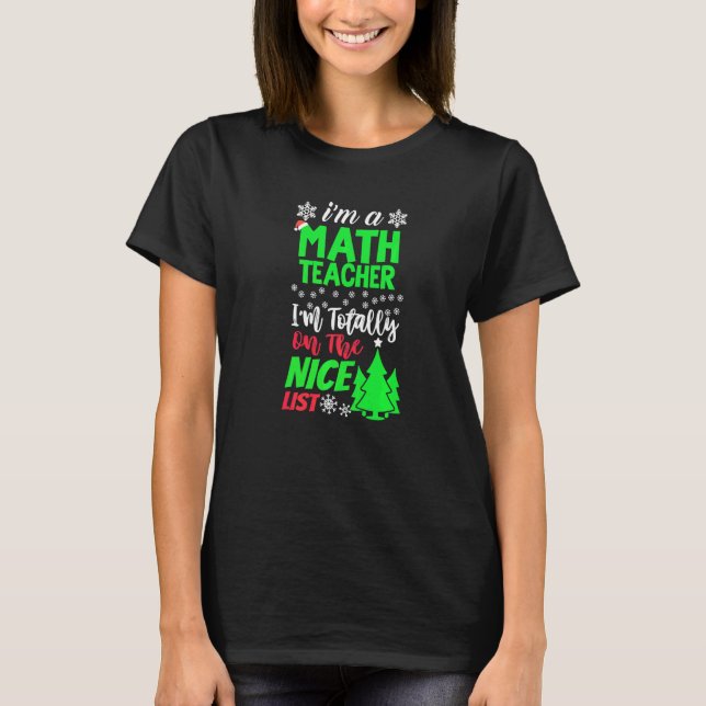T-shirt Je suis un professeur de mathématiques Je suis com (Devant)