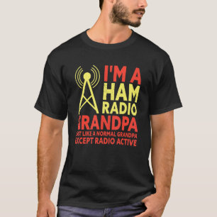 T-shirt Je suis un radioamateur de grand-père de jambon