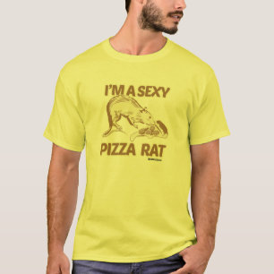 T-shirt Je suis un rat de pizza