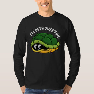 T-shirt Je suis un reptile introverti, animal marin, tortu