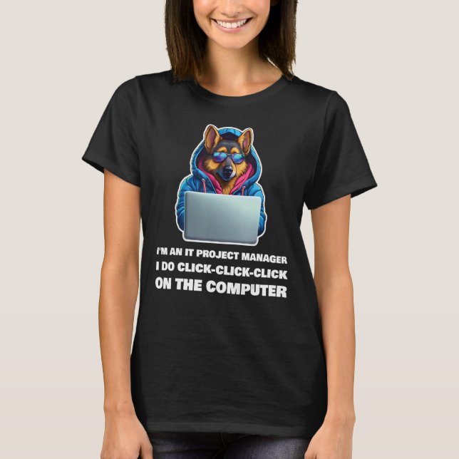 T-shirt Je suis un responsable de projet informatique Je f (Devant)