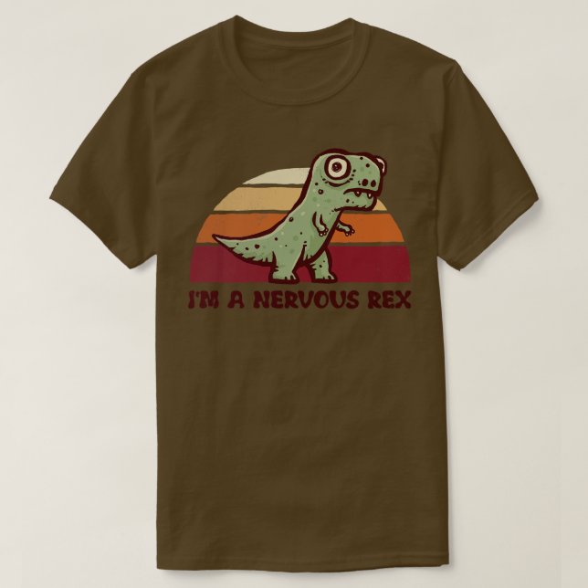 T-shirt Je suis un Rex nerveux (Design devant)