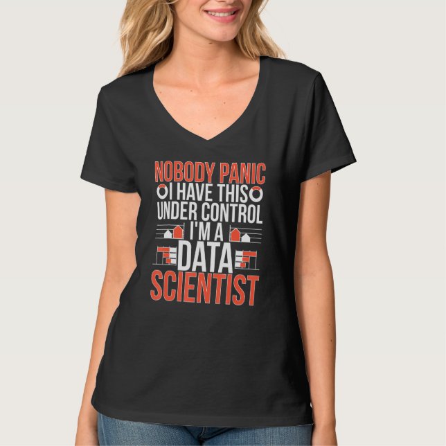 T-shirt Je suis un scientifique de données Science des don (Devant)