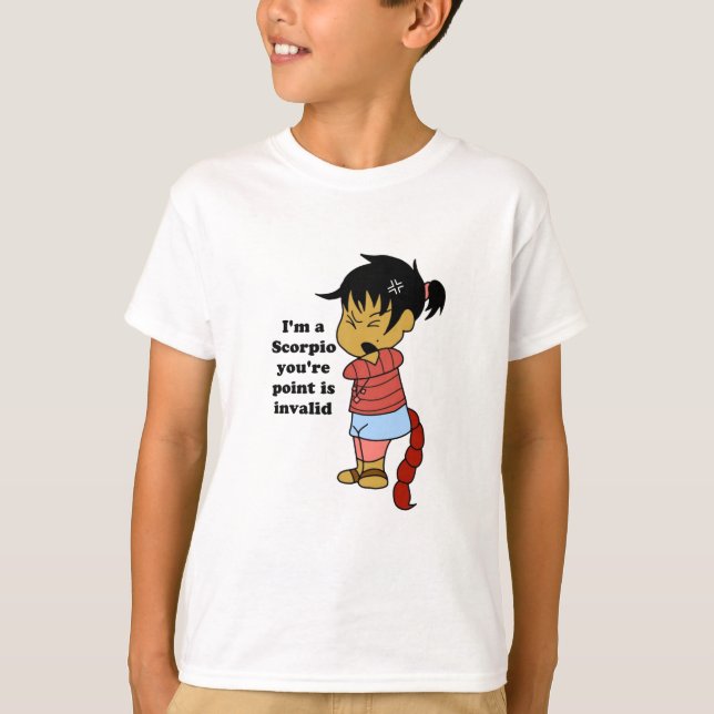 T-shirt je suis un Scorpion que vous êtes point est (Devant)