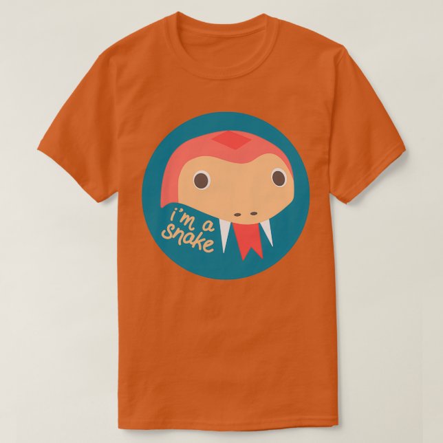 T-shirt Je suis un serpent 1  (Design devant)