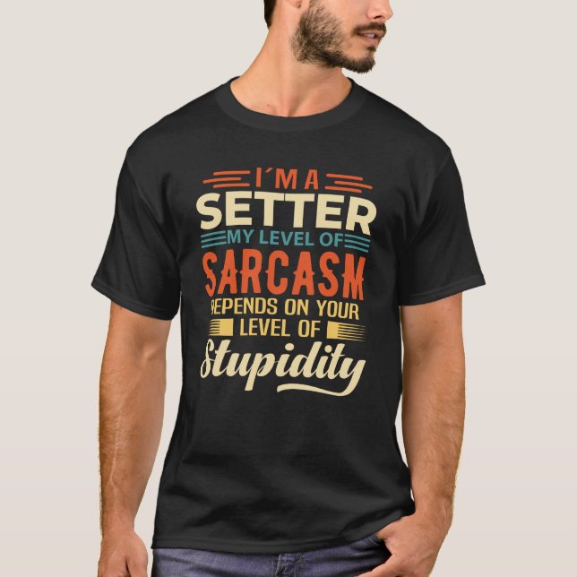 T-shirt Je suis un Setter (Devant)