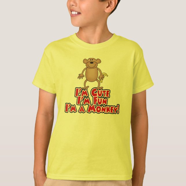 T-shirt Je suis un singe (Devant)