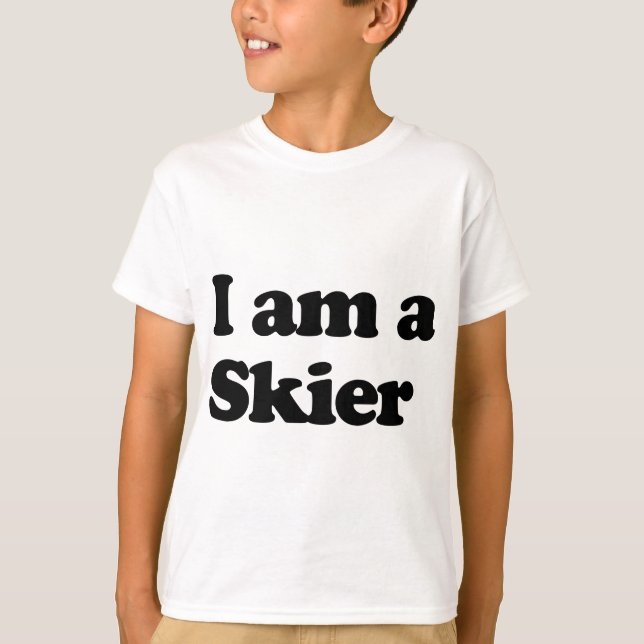 T-shirt Je suis un skieur (Devant)
