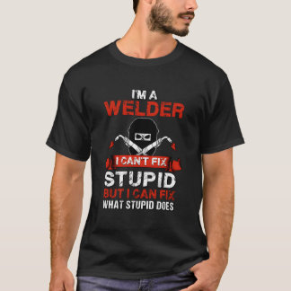 T-shirt Je suis un soudeur soudant des fournitures de mari