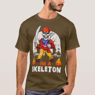 T-shirt Je Suis Un Squelette Horreur Heureux Halloween