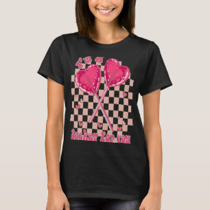 T-shirt Je suis Un Sucker Pour vous Coeur Candy Lollipop V