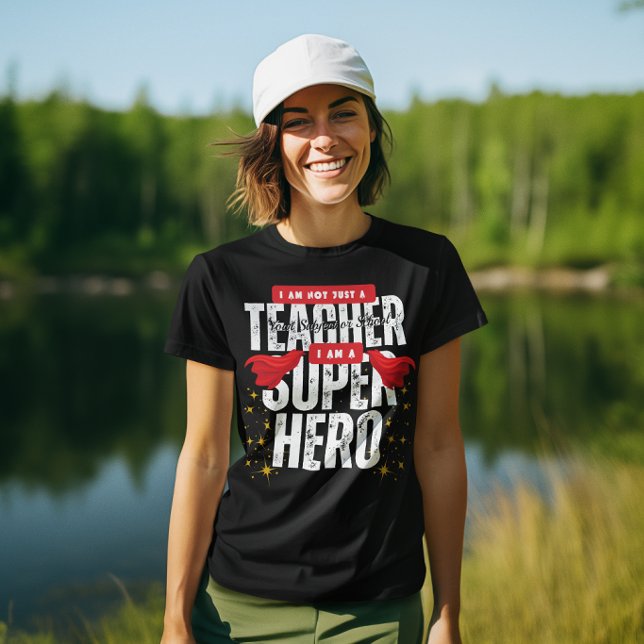 T-shirt Je suis un SuperHéros Mathématiques Professeur App (Créateur téléchargé)