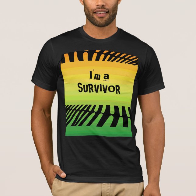 T-shirt Je suis un survivant (Devant)
