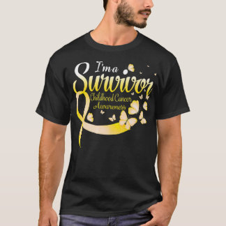 T-shirt Je suis un survivant Beurre de sensibilisation au 