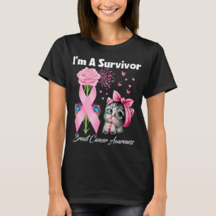 T-shirt Je suis un survivant Beurre de sensibilisation au