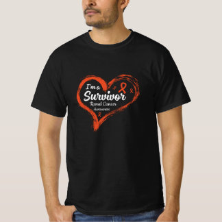 T-shirt Je Suis Un Survivant Conscience Du Cancer Du Renal