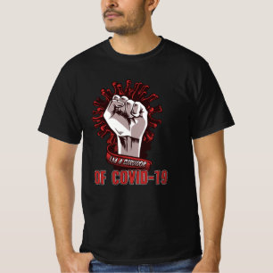 T-shirt Je Suis Un Survivant De Corona
