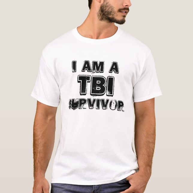 T-shirt Je suis un survivant de TBI (Devant)