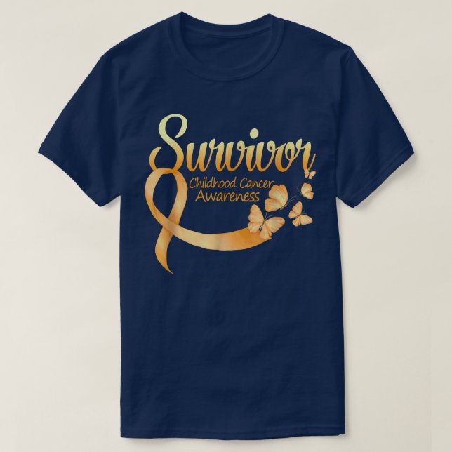 T-shirt Je suis un survivant des prix du cancer du papillo (Design devant)