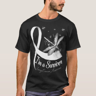 T-shirt Je Suis Un Survivant Libellule Sensibilisation au