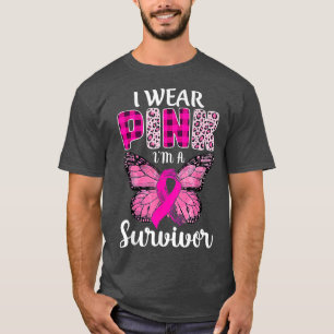 T-shirt Je suis Un Survivant Pink Ribbon Sensibilisation a