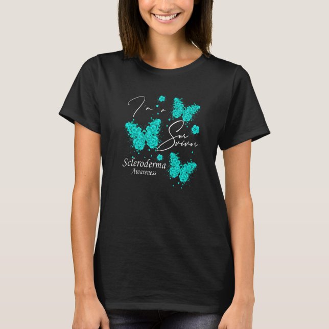 T-shirt Je suis un survivant Scleroderma Sensibilisation P (Devant)