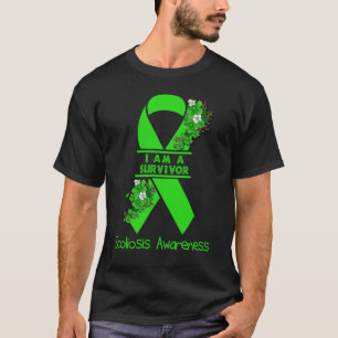 T-shirt Je Suis Un Survivant Sensibilisation à la Scoliose