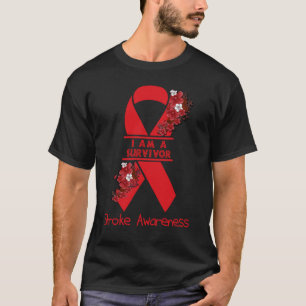 T-shirt Je suis un survivant Sensibilisation à l'AVC