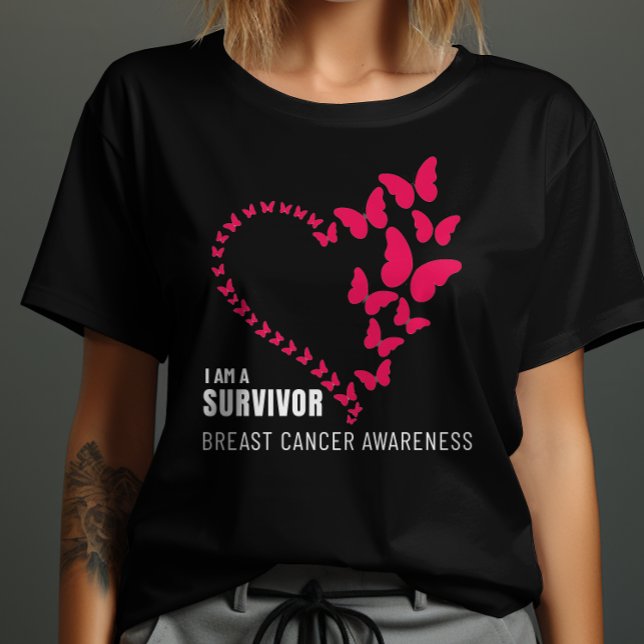 T-shirt Je Suis Un Survivant Sensibilisation Au Cancer Du  (Créateur téléchargé)