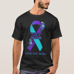 T-shirt Je suis un survivant Sensibilisation au cancer du 