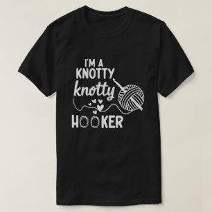 T-shirt Je suis un Sweatshirt de Crochet Knotty Knotty Hoo