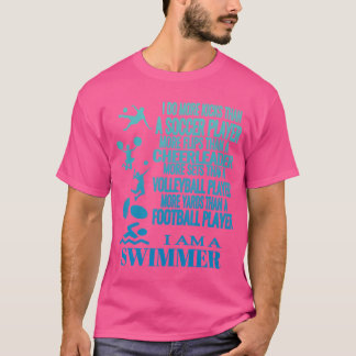 T-shirt Je Suis Un Swimmer T Shirt Funny Swim Cool Pr